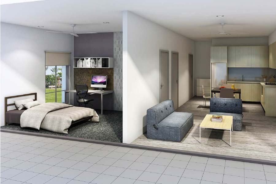 on campus accommodation