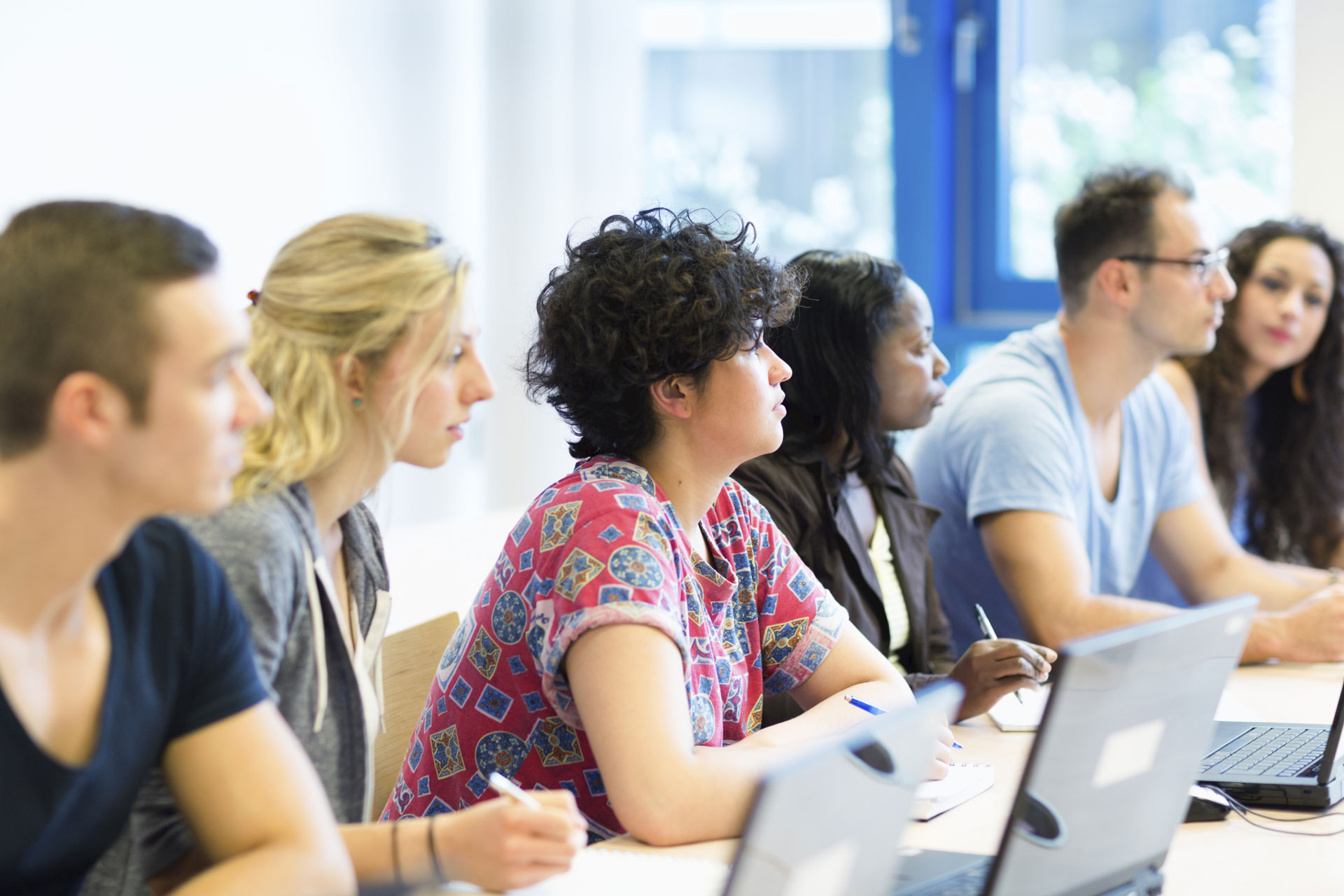 International Students Attending a Lecture