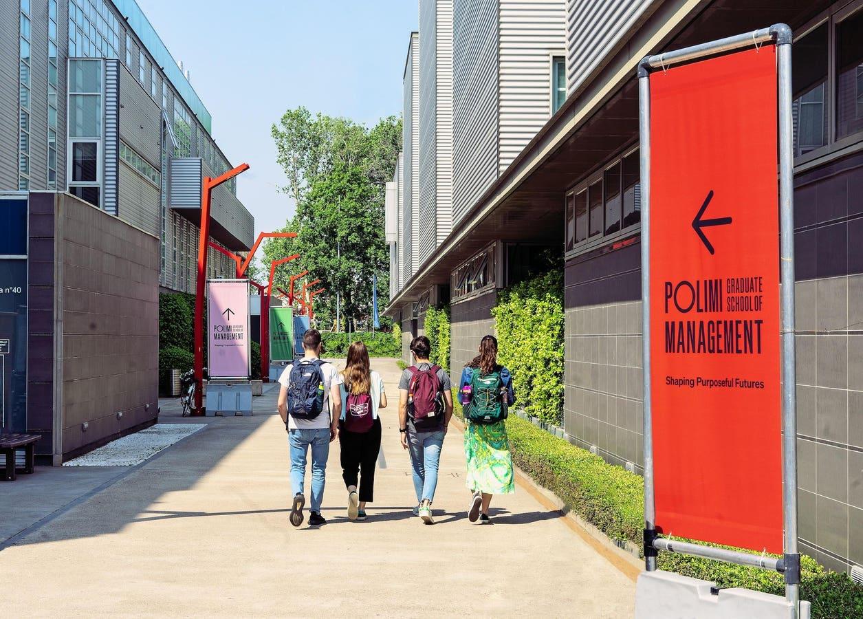 Students at POLIMI Graduate School of Management in Milan, Italy